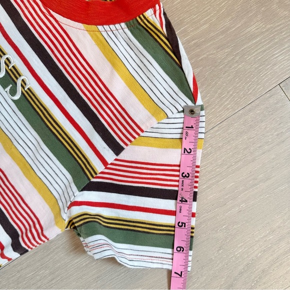 GUESS ORIGINALS Striped Crop Top XS - Picture 5 of 7